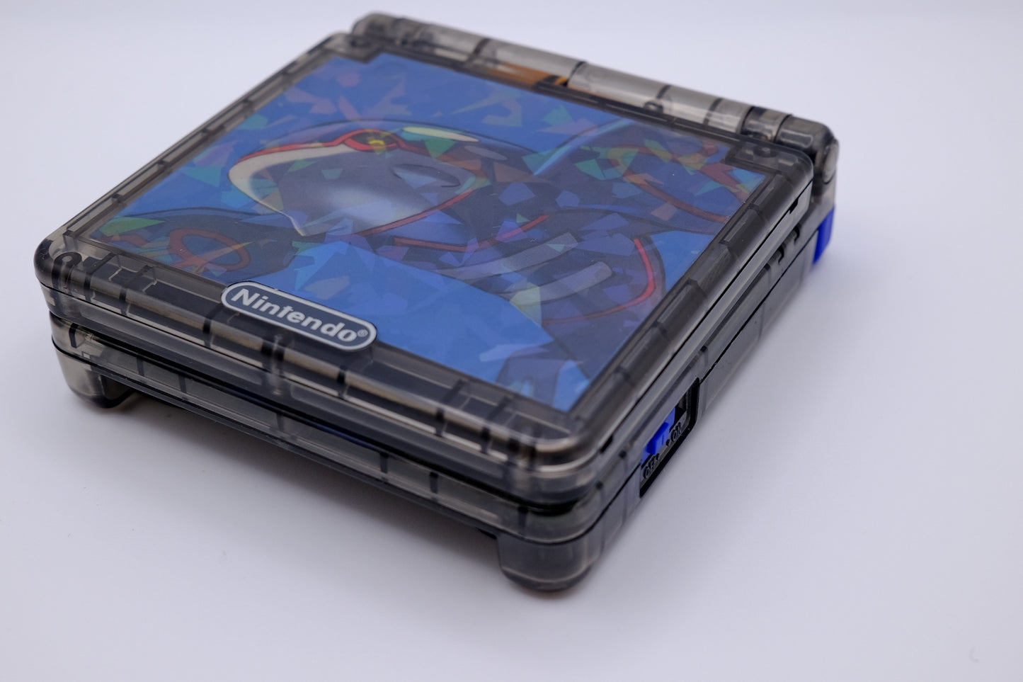 Custom Kyogre Themed GBA SP with IPS V5 Screen, USB-C Port, MaxPlay Battery