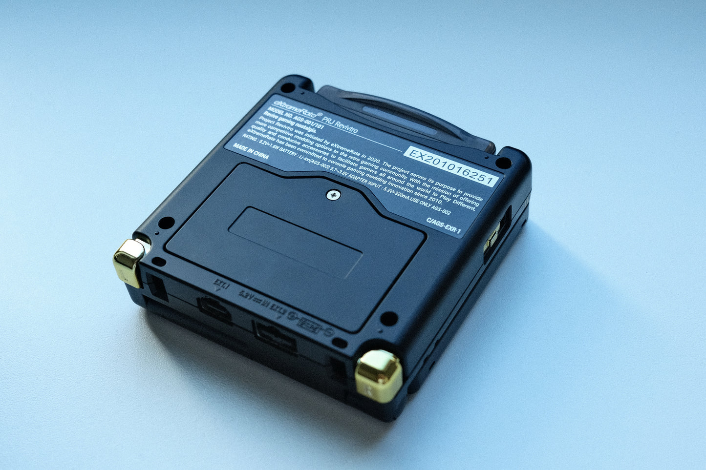 Black Great Waves GBA SP with IPS V5 Screen