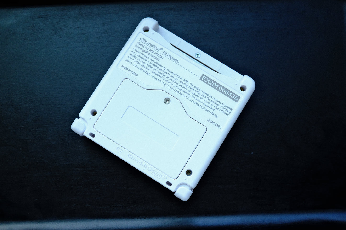 White Great Waves GBA Game SP with IPS V5 Screen