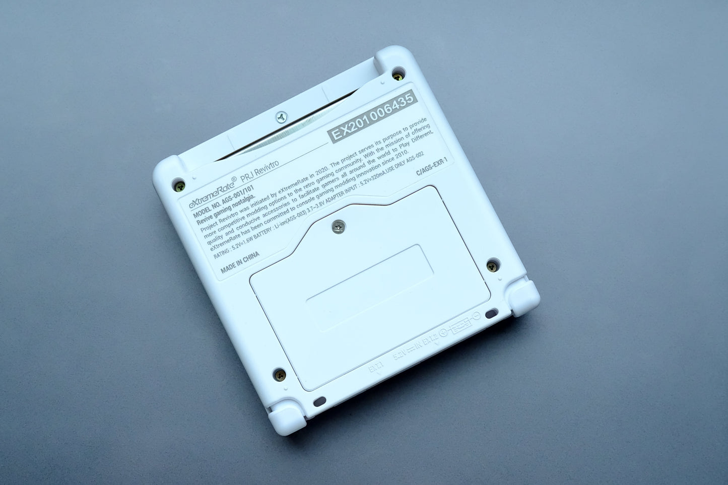 White Great Waves GBA Game SP with IPS V5 Screen