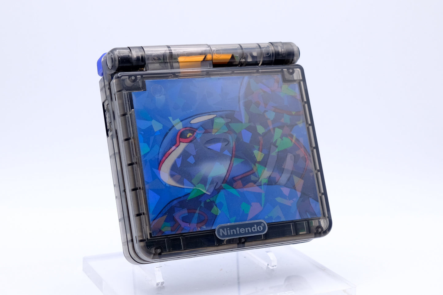 Custom Kyogre Themed GBA SP with IPS V5 Screen, USB-C Port, MaxPlay Battery