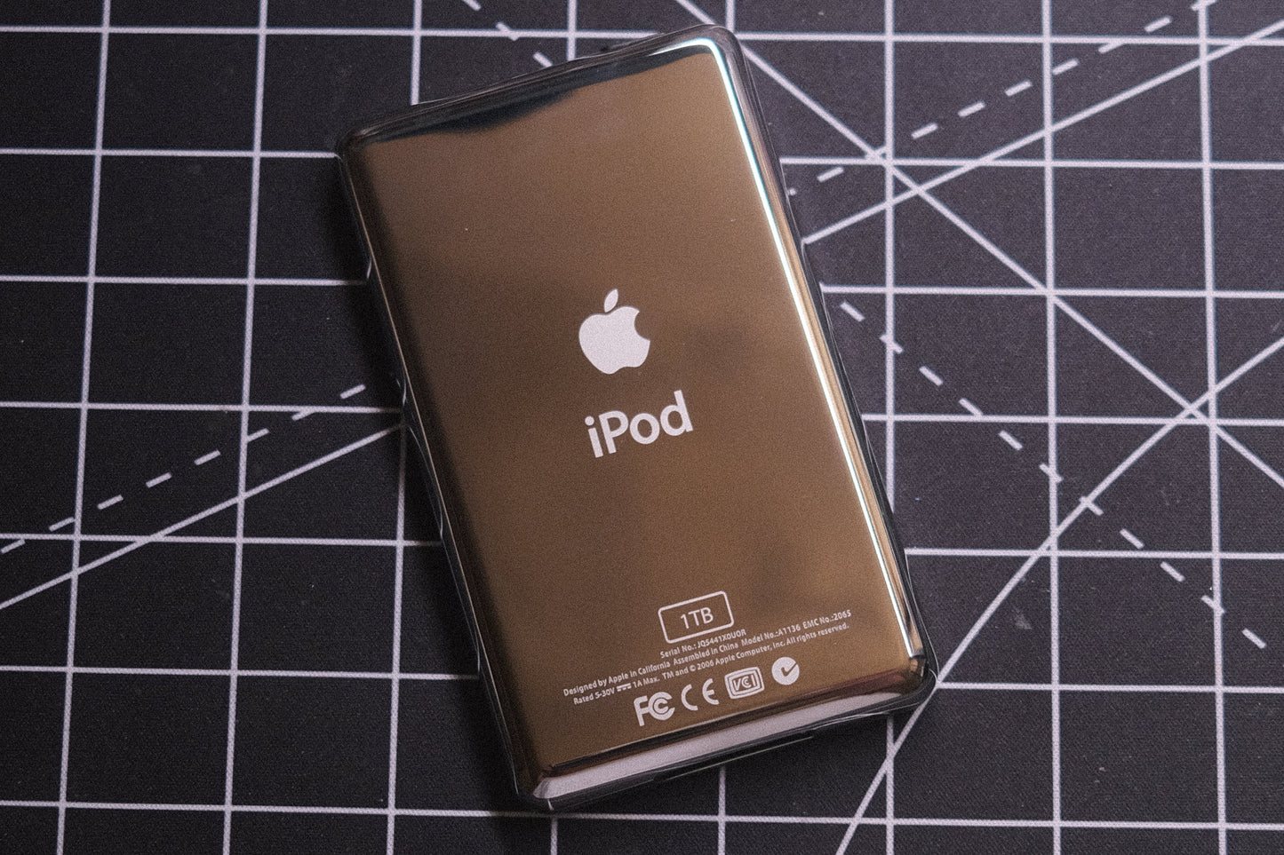 Modded Purple iPod Classic 7th Gen 1TB memory, 3000mAh battery, Thin plate