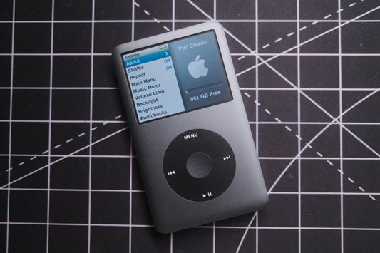 Modded Space Gray iPod Classic 7th Gen 1TB memory, 3000mAh battery, Thin plate