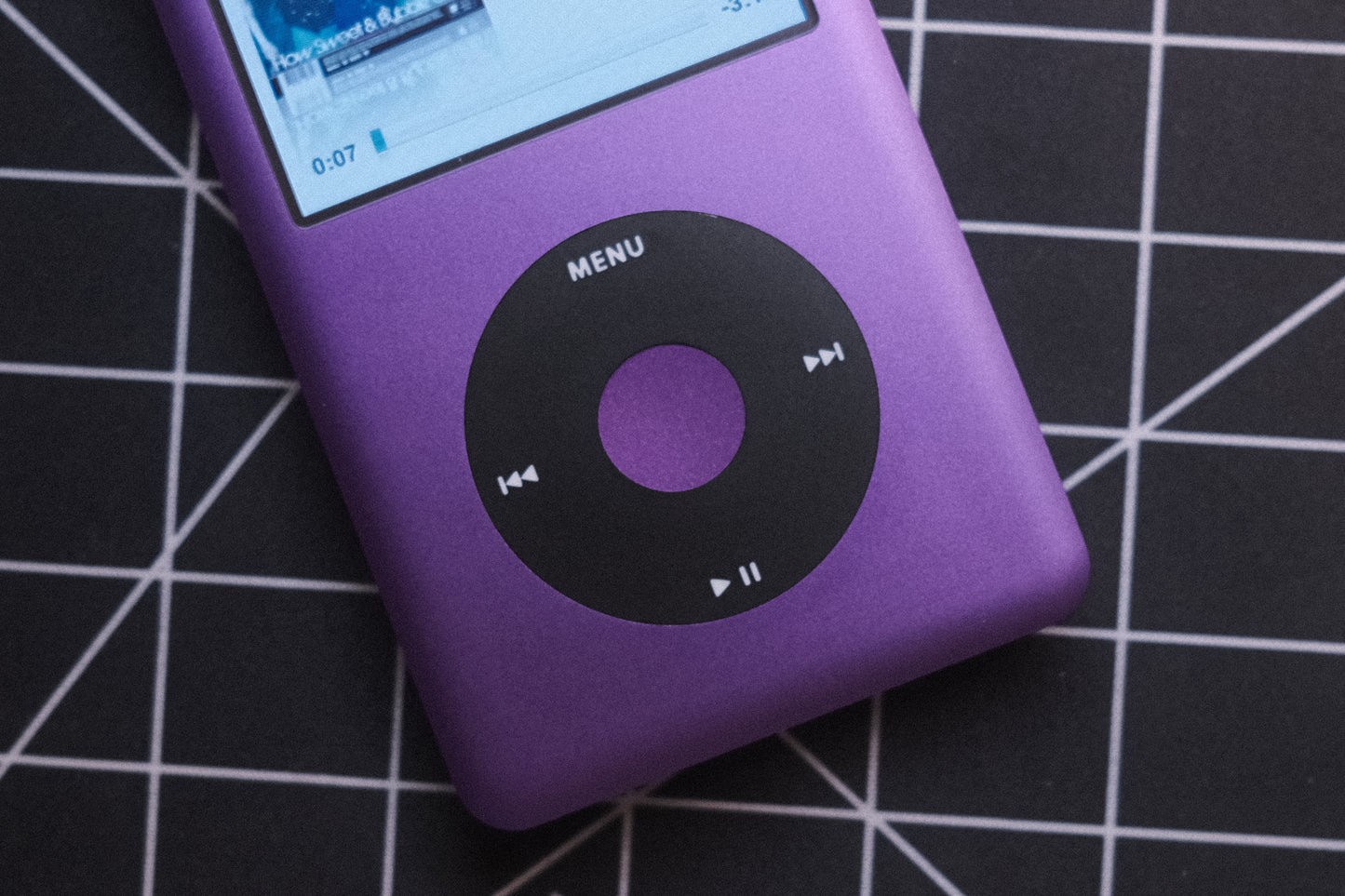 Refurbished Purple iPod Classic 7th Gen 1TB memory, 3000mAh battery, Thin plate
