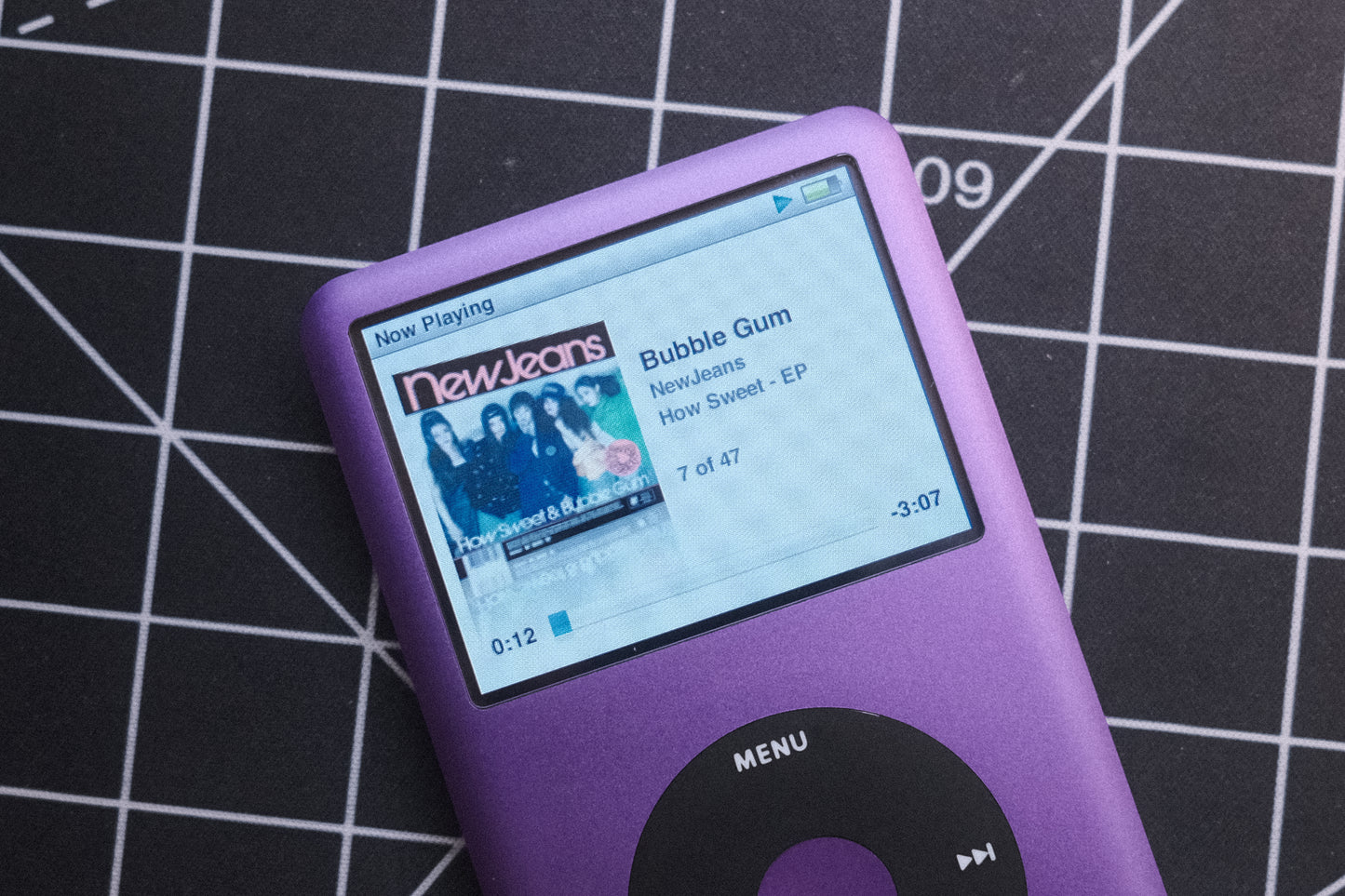 Refurbished Purple iPod Classic 7th Gen 1TB memory, 3000mAh battery, Thin plate