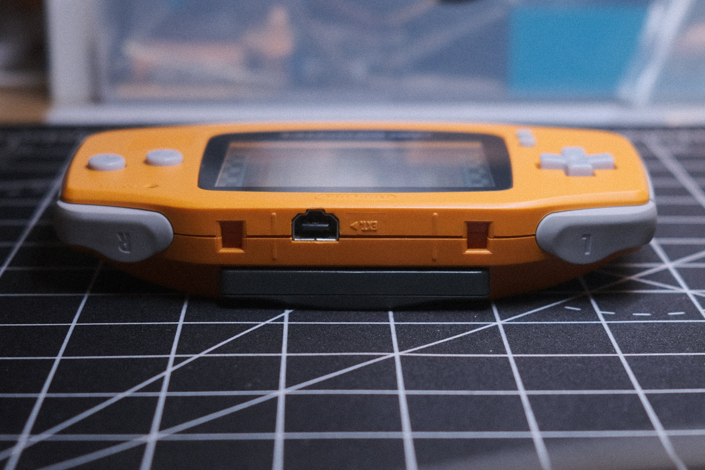 OEM Original Orange GBA Recapped, IPS V5 Screen