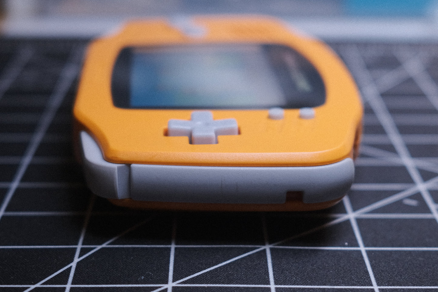 OEM Original Orange GBA Recapped, IPS V5 Screen