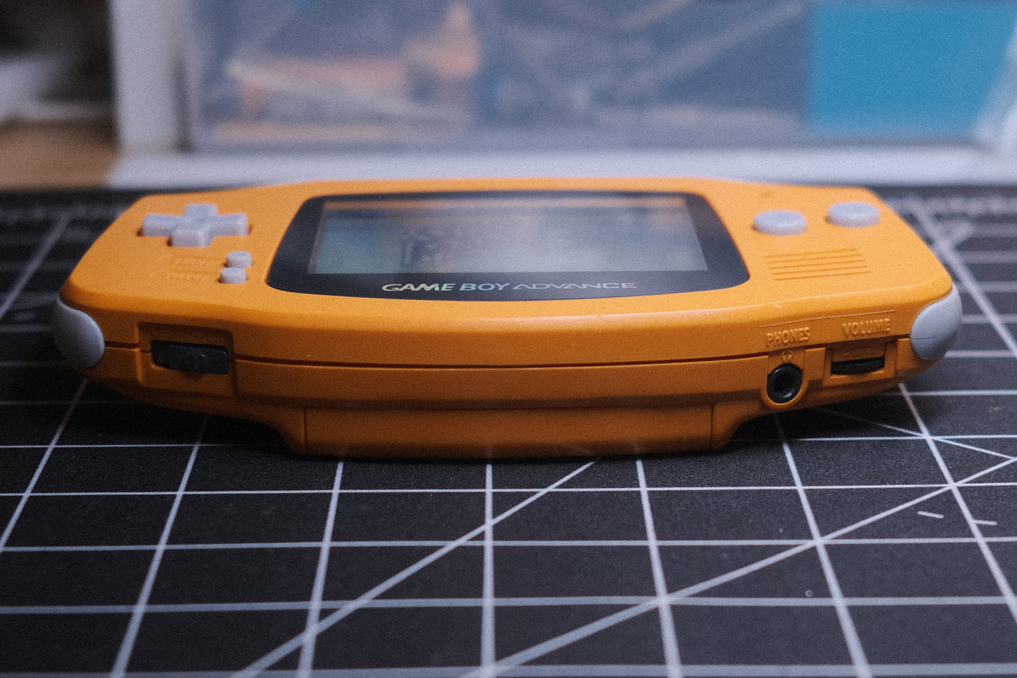 OEM Original Orange GBA Recapped, IPS V5 Screen