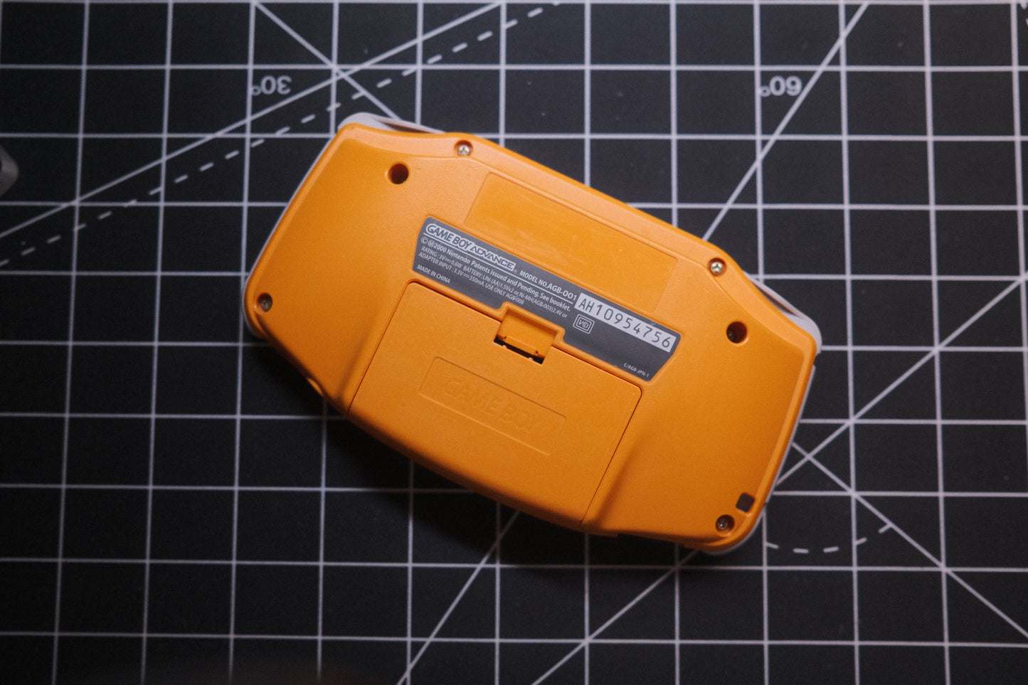 OEM Original Orange GBA Recapped, IPS V5 Screen