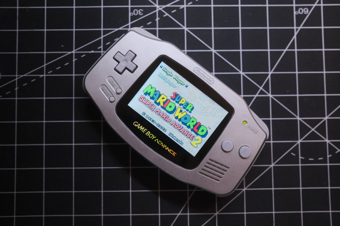 OEM Original Silver GBA Recapped, IPS V5 Screen