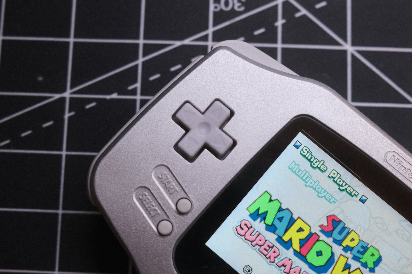 OEM Original Silver GBA Recapped, IPS V5 Screen