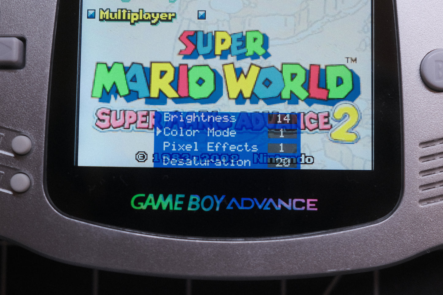 OEM Original Silver GBA Recapped, IPS V5 Screen