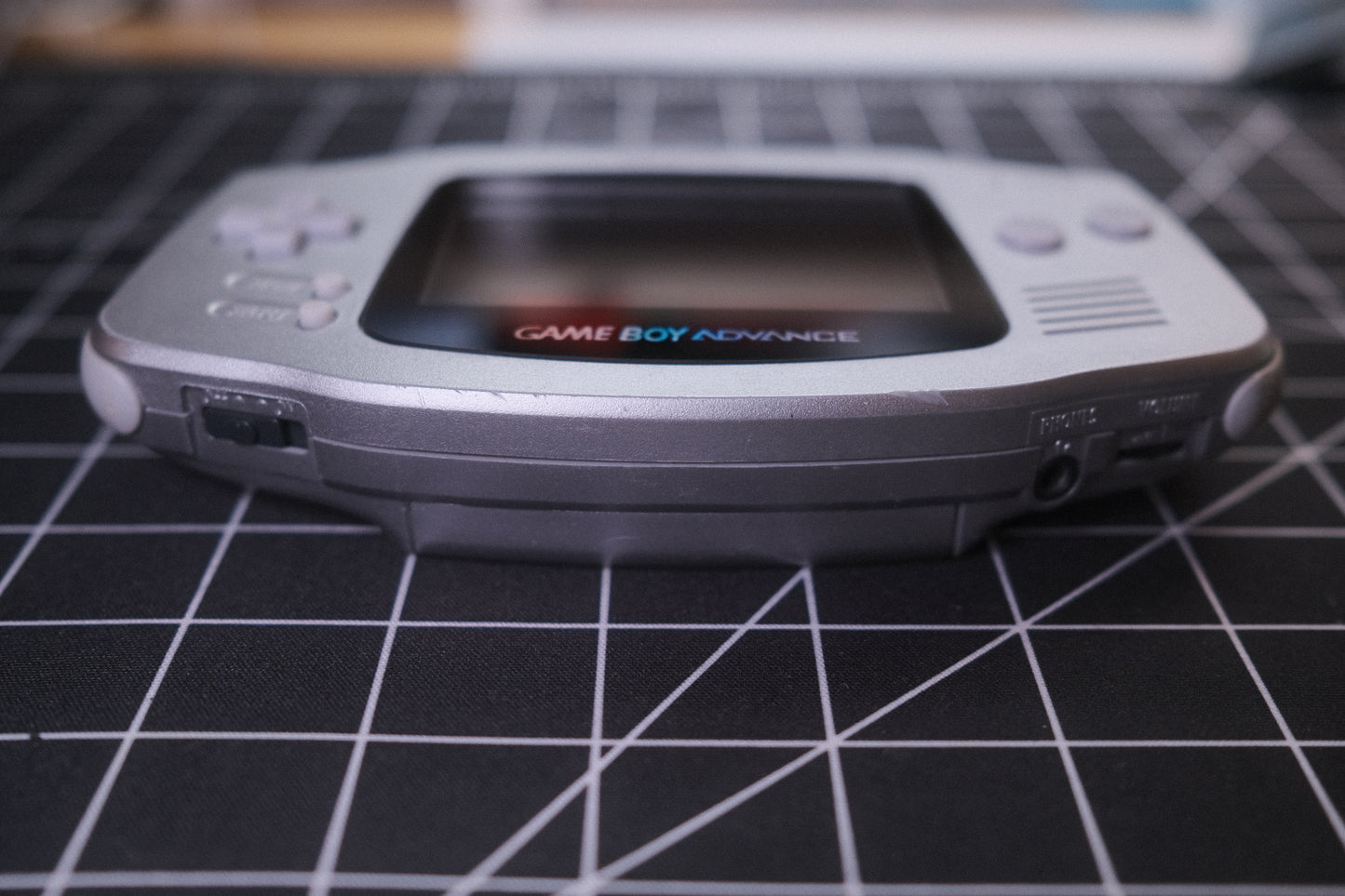 OEM Original Silver GBA Recapped, IPS V5 Screen