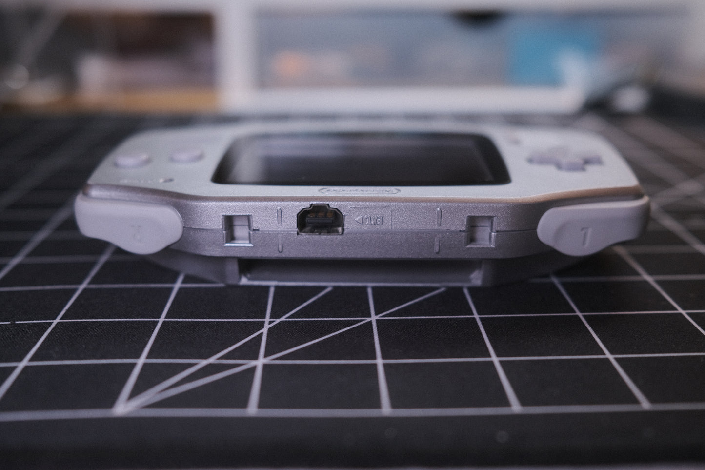 OEM Original Silver GBA Recapped, IPS V5 Screen