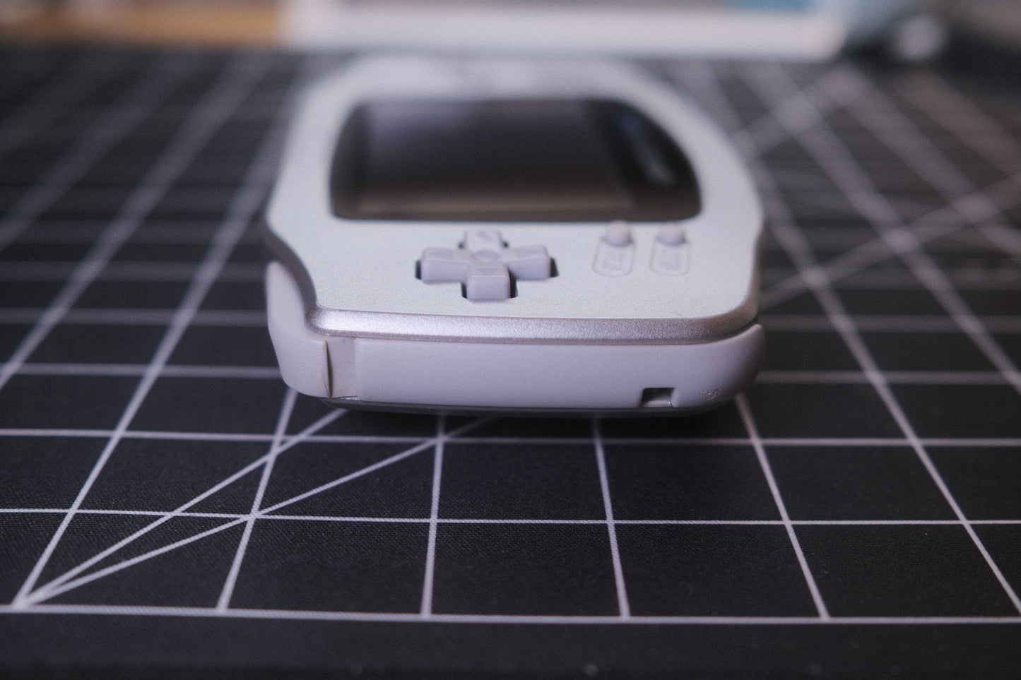 OEM Original Silver GBA Recapped, IPS V5 Screen