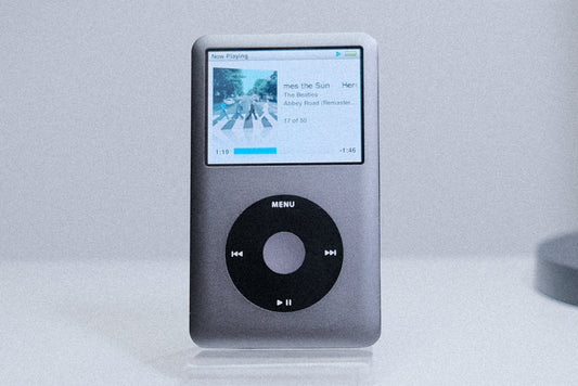 Modded iPod Classic 7th Gen - Space Gray, SSD Storage, 3000mAh Battery, Thin Back Plate