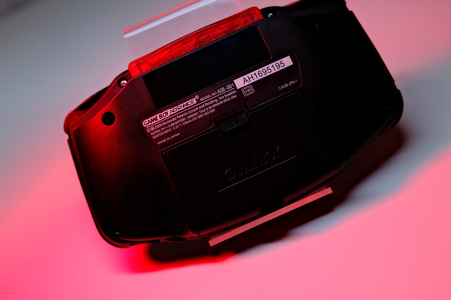 Black GBA with IPS V5 Screen and Black Buttons