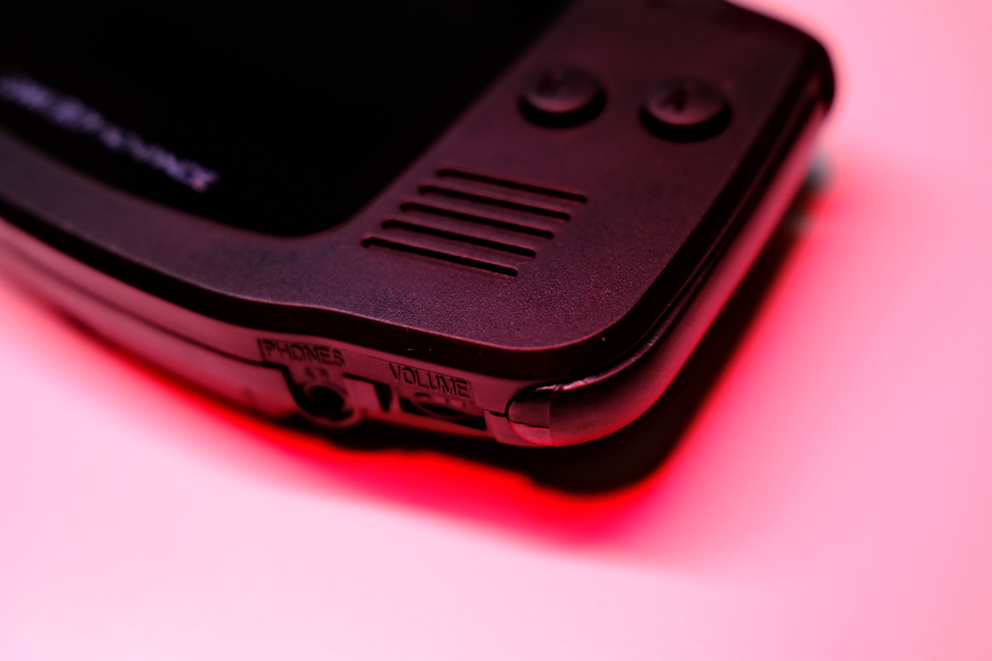 Black GBA with IPS V5 Screen and Black Buttons