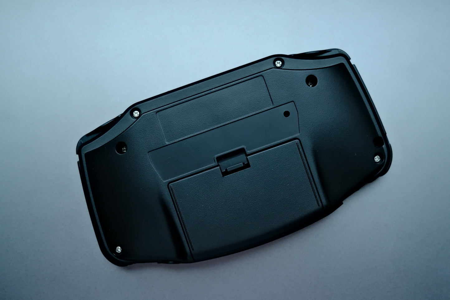 Black GBA with IPS V5 Screen and Brass Buttons