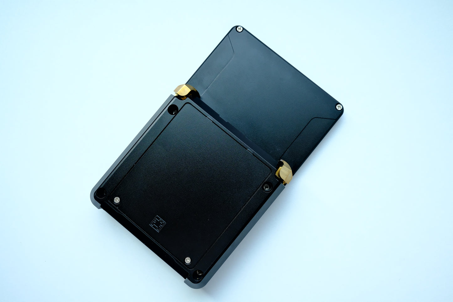 Boxy Pixel Black Unhinged GBA SP with IPS M2 Screen