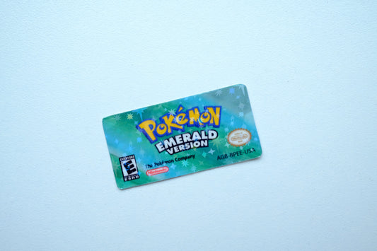 GBA Pokemon Reproduction Replacement Labels - Holographic and Laminated Vinyl Stickers